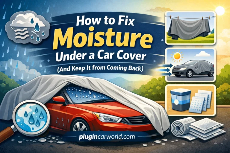 how to fix moisture under car cover