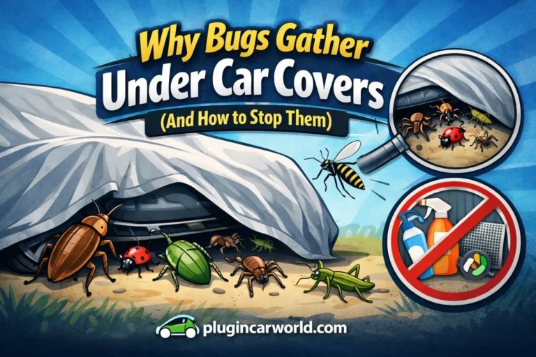 Bugs Gather Under Car Covers