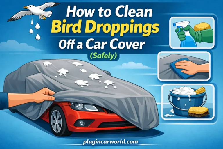 How to Clean Bird Droppings Off a Car Cover