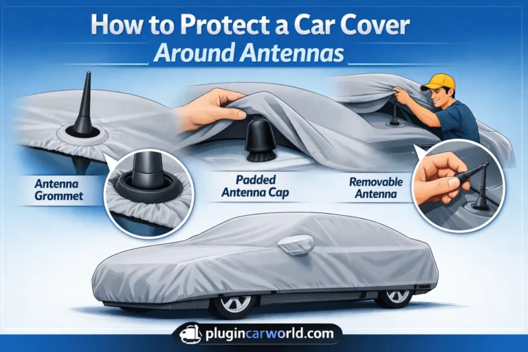 How to Protect a Car Cover Around Antennas