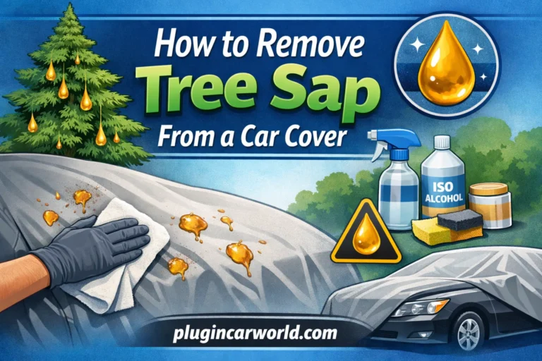 How to Remove Tree Sap From a Car Cover