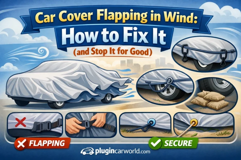 car cover flapping in wind