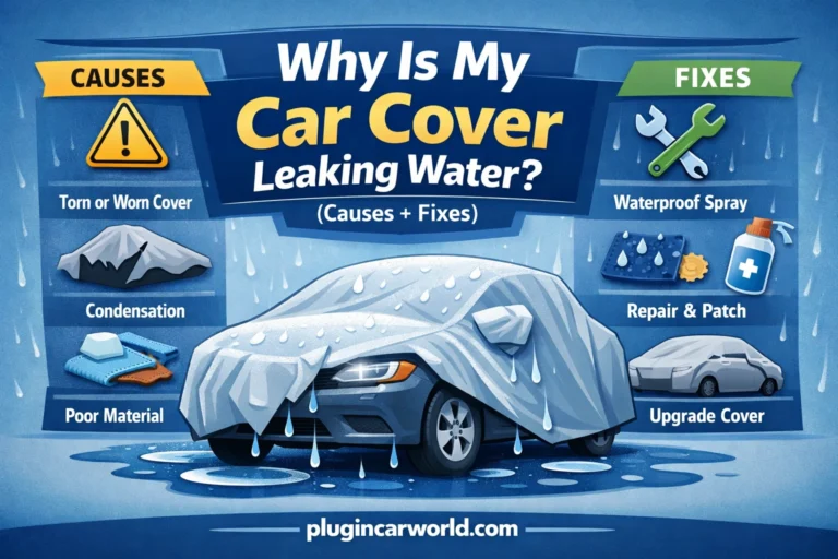 car cover leaking
