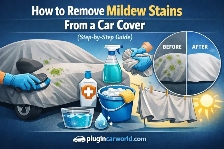 how to clean mildew from car cover