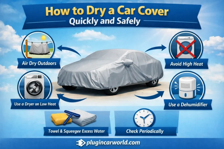 how to dry a car cover fast