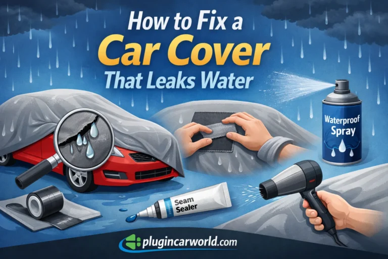 how to fix a leaking car cover