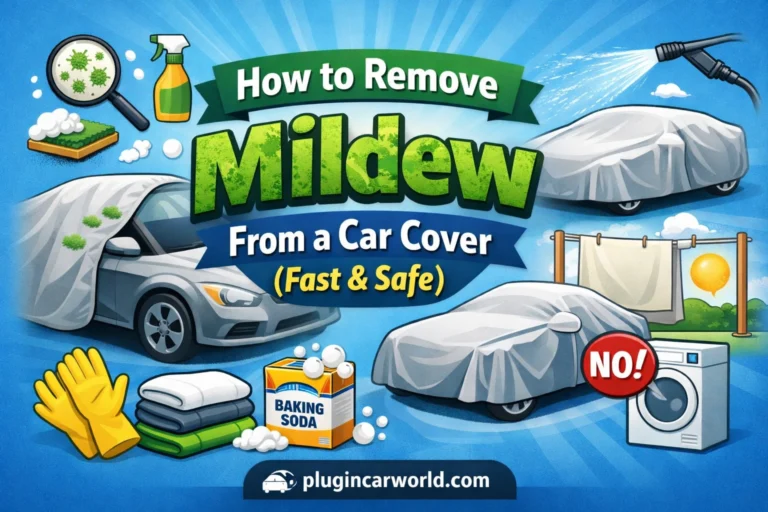 how to remove mildew from car cover