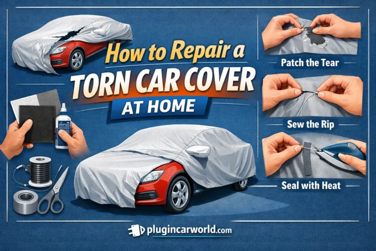 how to repair a torn car cover