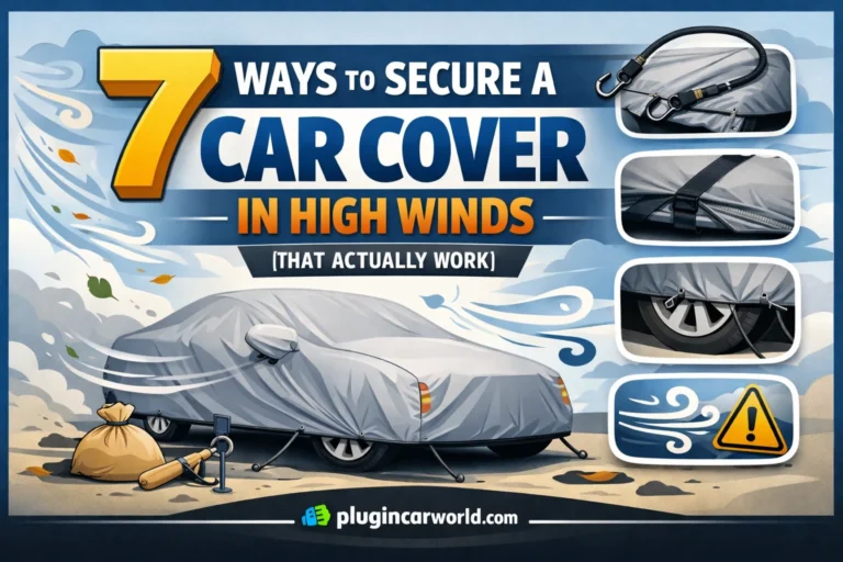 how to secure a car cover in high winds