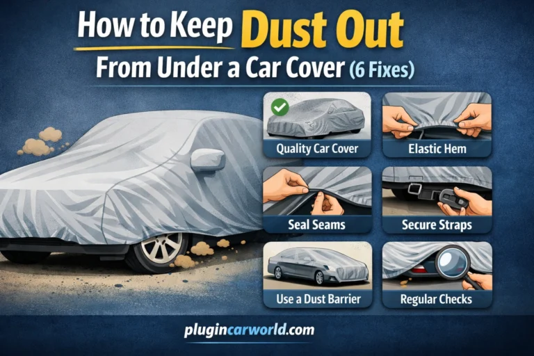 how to stop dust getting under car cover