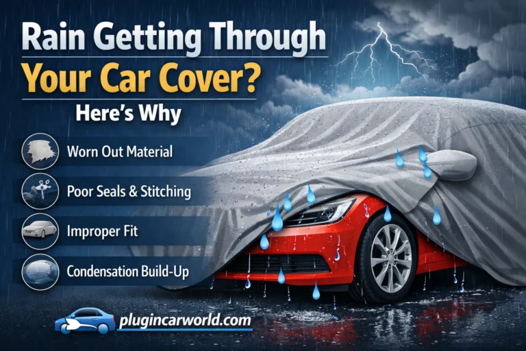 rain getting through car cover