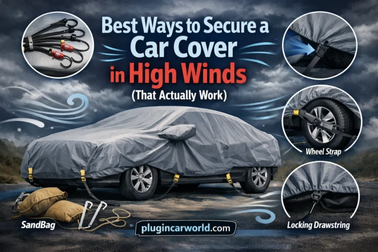 securing car cover in wind