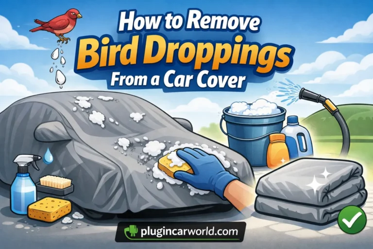 How to Remove Bird Droppings From a Car Cover