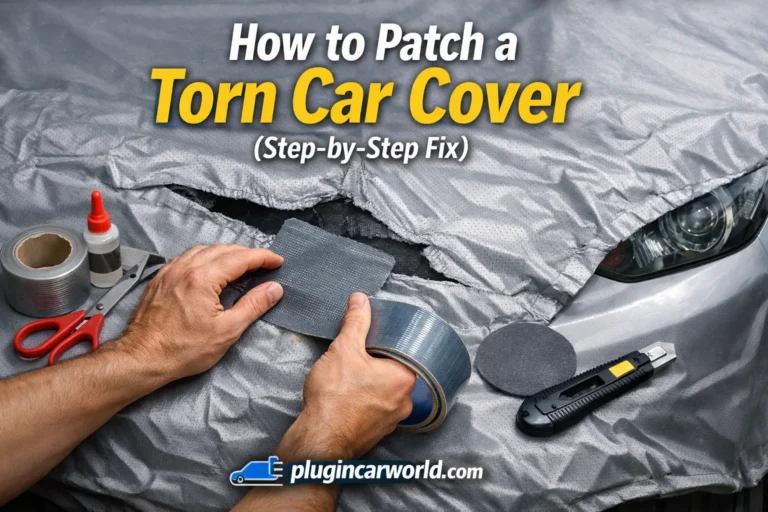 Patch a Torn Car Cover