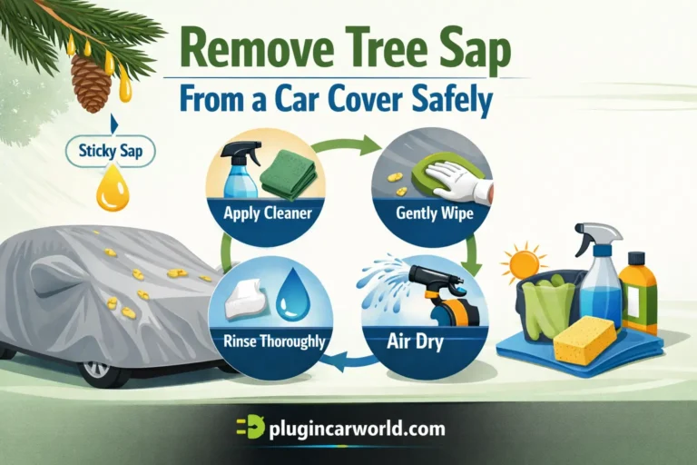 Remove Tree Sap From a Car Cover Safely