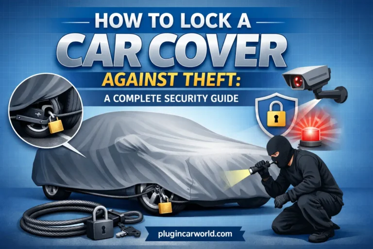 how to lock a car cover