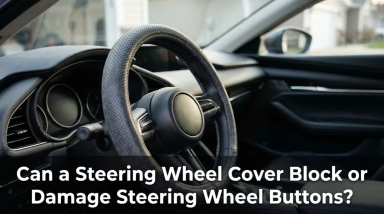 Can a Steering Wheel Cover Block or Damage Steering Wheel Buttons