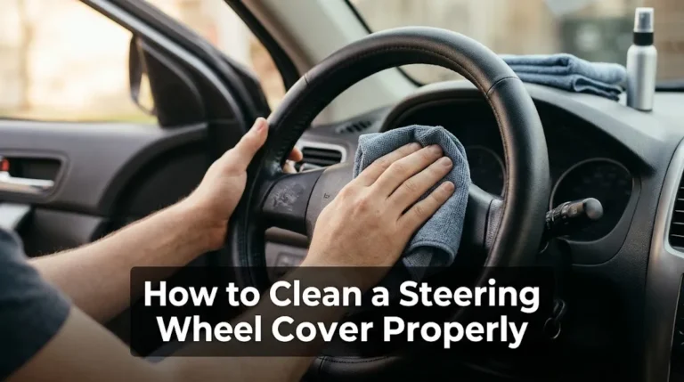 How to Clean a Steering Wheel Cover Properly