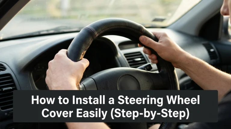 How to Install a Steering Wheel Cover Easily