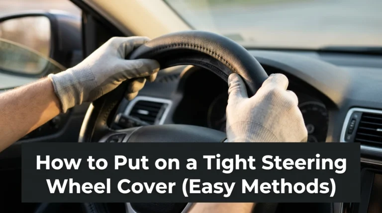 How to Put on a Tight Steering Wheel Cover