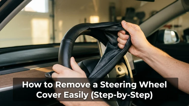 How to Remove a Steering Wheel Cover Easily