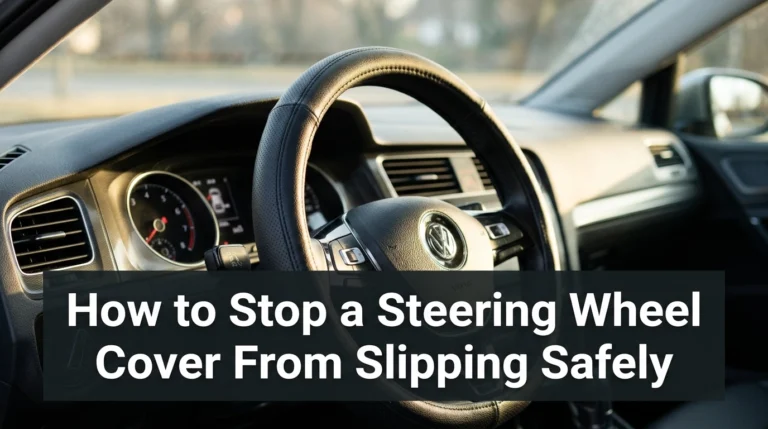 How to Stop a Steering Wheel Cover From Slipping Safely