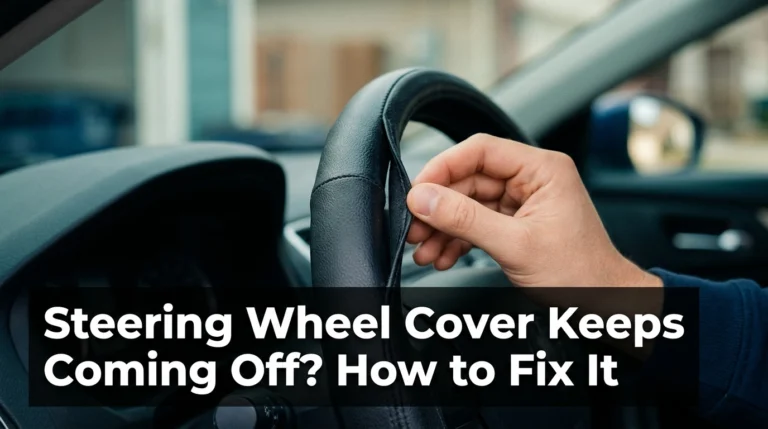 Steering Wheel Cover Keeps Coming Off